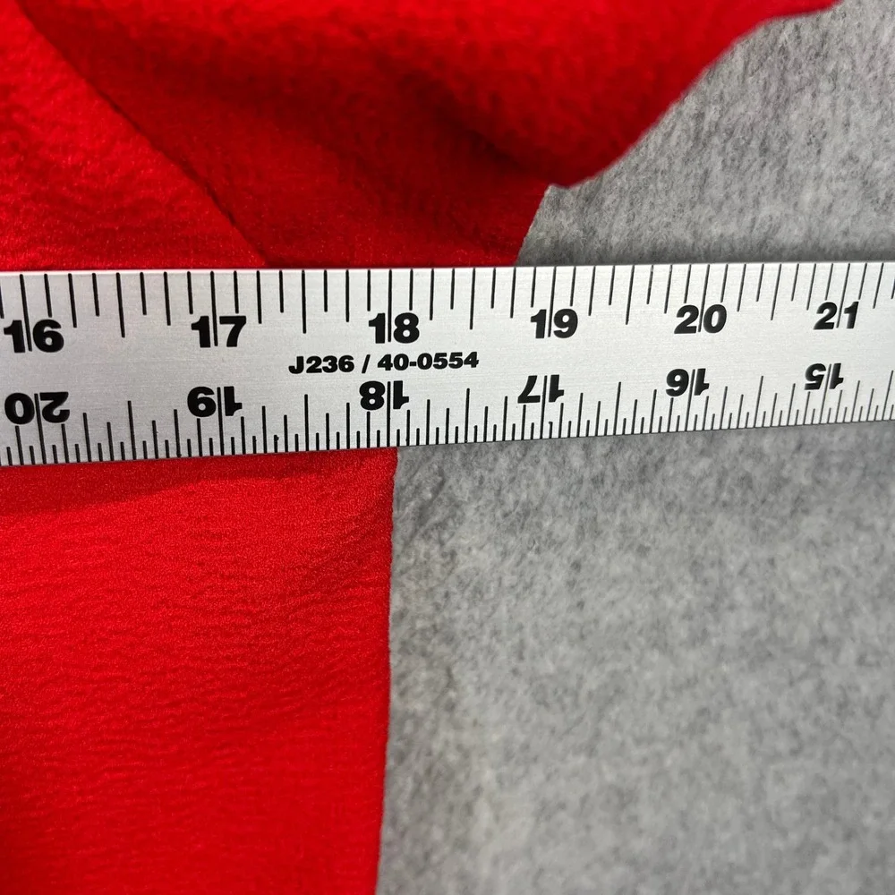 Tory Burch Short Sleeve Top Womens 0 Red‎ Crepe Keyhole Side Zip EUC